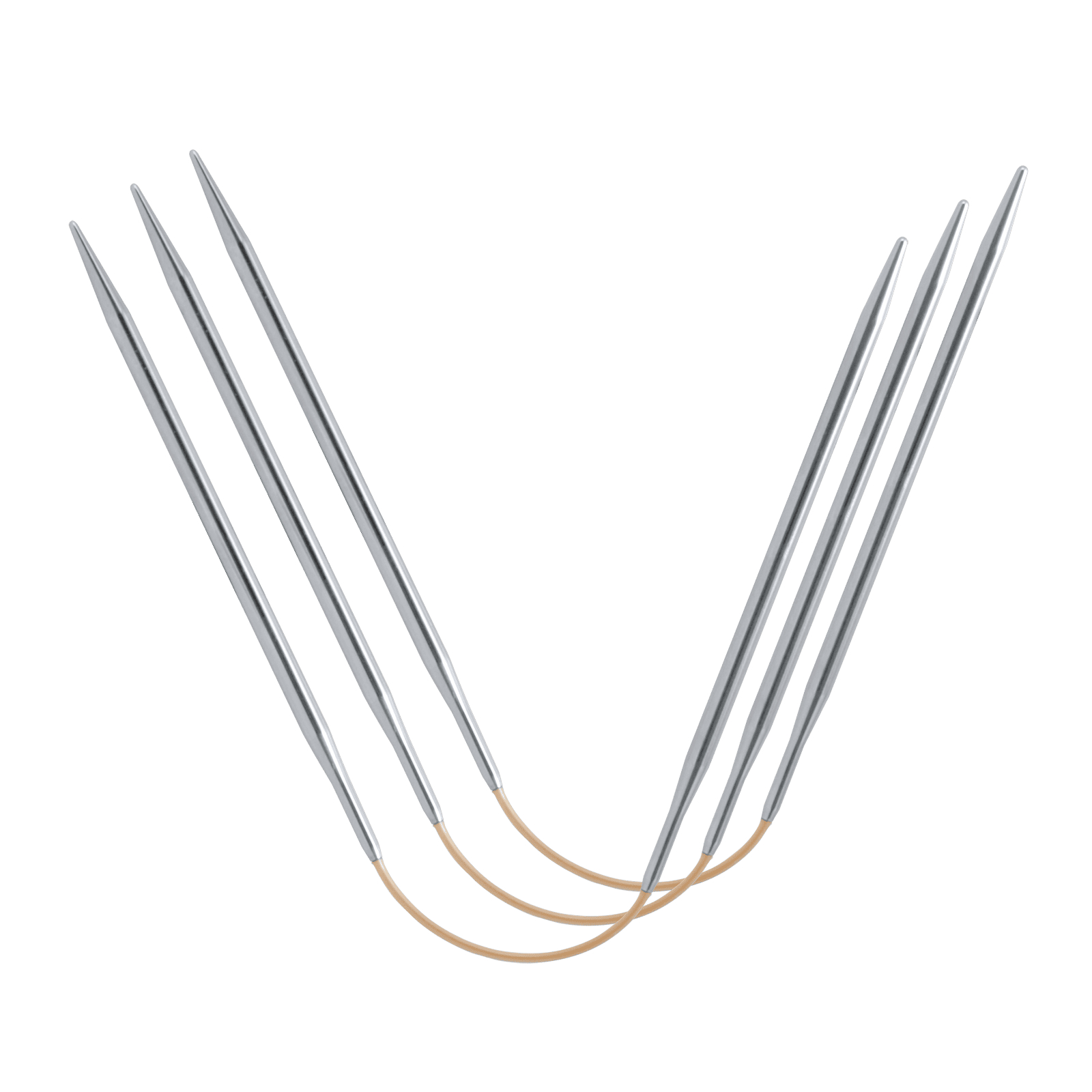 Nadelspiel addiCraSyTrio Metall von addi 21 cm 2,00 mm