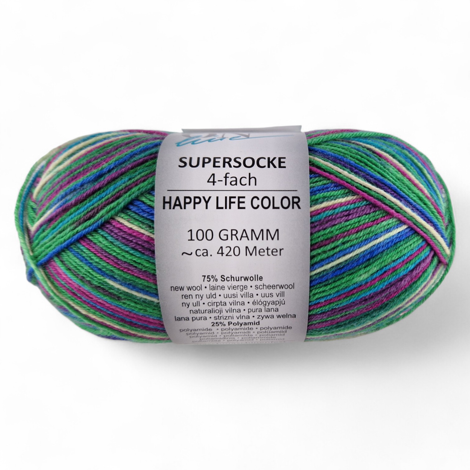 Supersocke Happy Life Color 4-fach von ONline