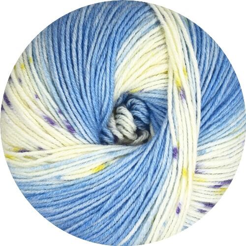 0120 - Verlauf blau/weiß gesprenkelt